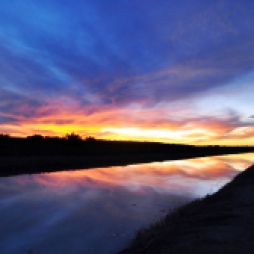 Sunset On the Canal West Texas